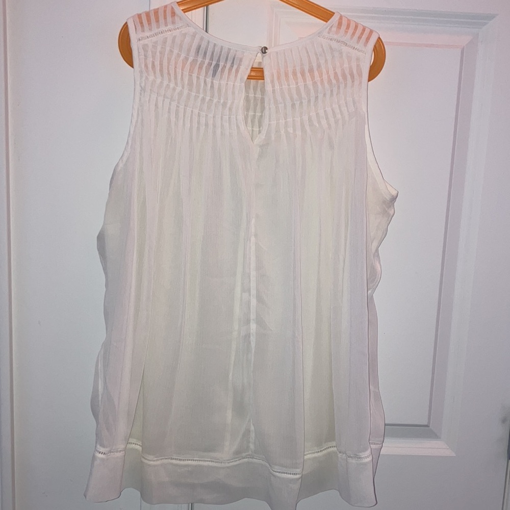 Banana republic Elegant White Sleeveless Top - Picture 6 of 8